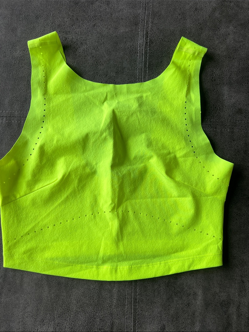 Like NEW! WMNS. Nike running Neon Lime Performance Crop Tank Top - Women XS